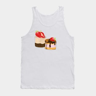 Yummy strawberry cakes Tank Top